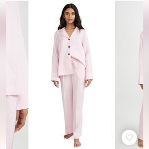 EUC SLEEPER Pink Linen Set Size Medium